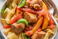 Italian Sausage with Peppers & Onions in Savory Tomato Sauce