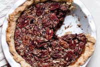 Vegan Maple Pecan Pie with Bittersweet Chocolate, Orange & Cardamom
