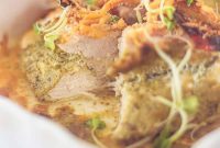 Baked Pesto Chicken with Sun-Dried Tomatoes and Melted Cheese