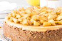 Caramel Apple Cheesecake Recipe with Crunchy Streusel Topping