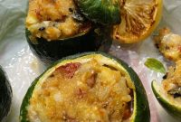 Zucchini Boats Stuffed with Savory Cheese and Herbs