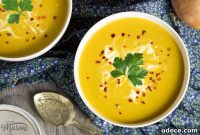 Curried Coconut Lentil Soup with Warm Spices Recipe