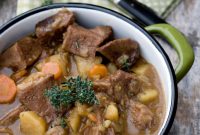 Authentic Irish Guinness Beef Steewith Root Vegetables