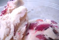Homemade Cherry Vanilla Ice Cream Recipe with Fresh Cherries