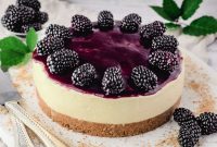 Decadent Blackberry Cheesecake Recipe with Fresh Fruit Topping