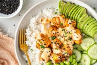 Bang Bang Salmon Recipe with Creamy Sriracha Sauce