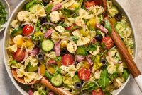 Italian Bow-Tie Pasta Salad with Zesty Antipasto Dressing
