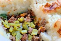 Roasted Green Chile Shepherd’s Pie with Potato Crust