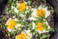 Collard Green Shakshuka: Spiced Tomato and Egg Skillet