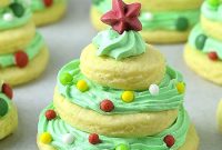Layered Christmas Tree Sugar Cookies Recipe