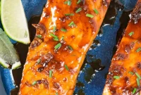 Sticky Honey-Glazed Salmon with Garlic and Soy