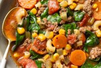 Comforting Macaroni Soup Recipe with Savory Broth and Veggies