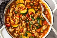 Mediterranean Sausage and Vegetable Casserole Recipe
