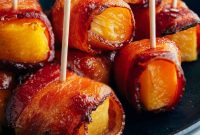 Crispy Bacon-Wrapped Pineapple Bites: Sweet and Savory Appetizer