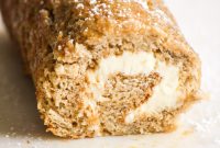 Banana Roll Cake with Cream Cheese Frosting Recipe