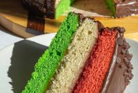 Rainbow Cookie Cake Recipe: Layered Almond Rainbow Dessert