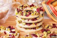 Cranberry Pistachio Holiday Wreath Cookies Recipe