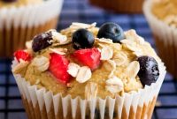 Berry Multigrain Breakfast Oats Muffins for Busy Mornings