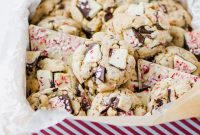 Gluten-Free Peppermint Bark Chocolate Chip Cookies