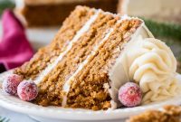 Gingerbread Layer Cake Recipe with Spiced Cream Cheese Frosting