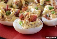Smoky Bacon Deviled Eggs Recipe with Crispy Bacon Crumble