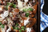 Prime Rib Naan Nachos with Horseradish Cream | Foodie Fridays