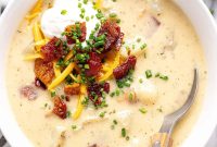 Creamy Loaded Baked Potato Soup Recipe for Comforting Dinner