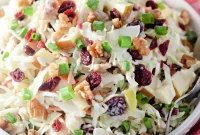 Cranberry Apple Coleslaw Recipe — Fresh Holiday Side Dish