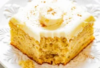 Moist Banana Cake with Luscious Cream Cheese Frosting