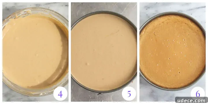 Decadent Espresso Cheesecake Recipe with Coffee Crust 5 how to make cheesecake filling step by step