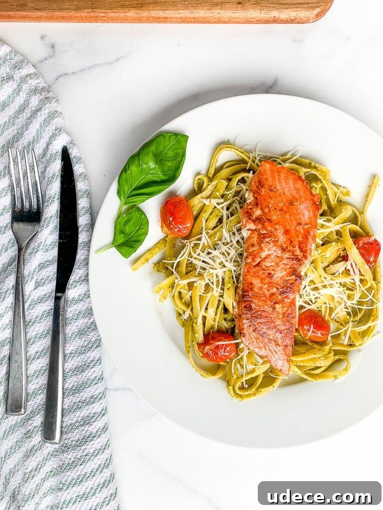 Salmon Pesto Pasta