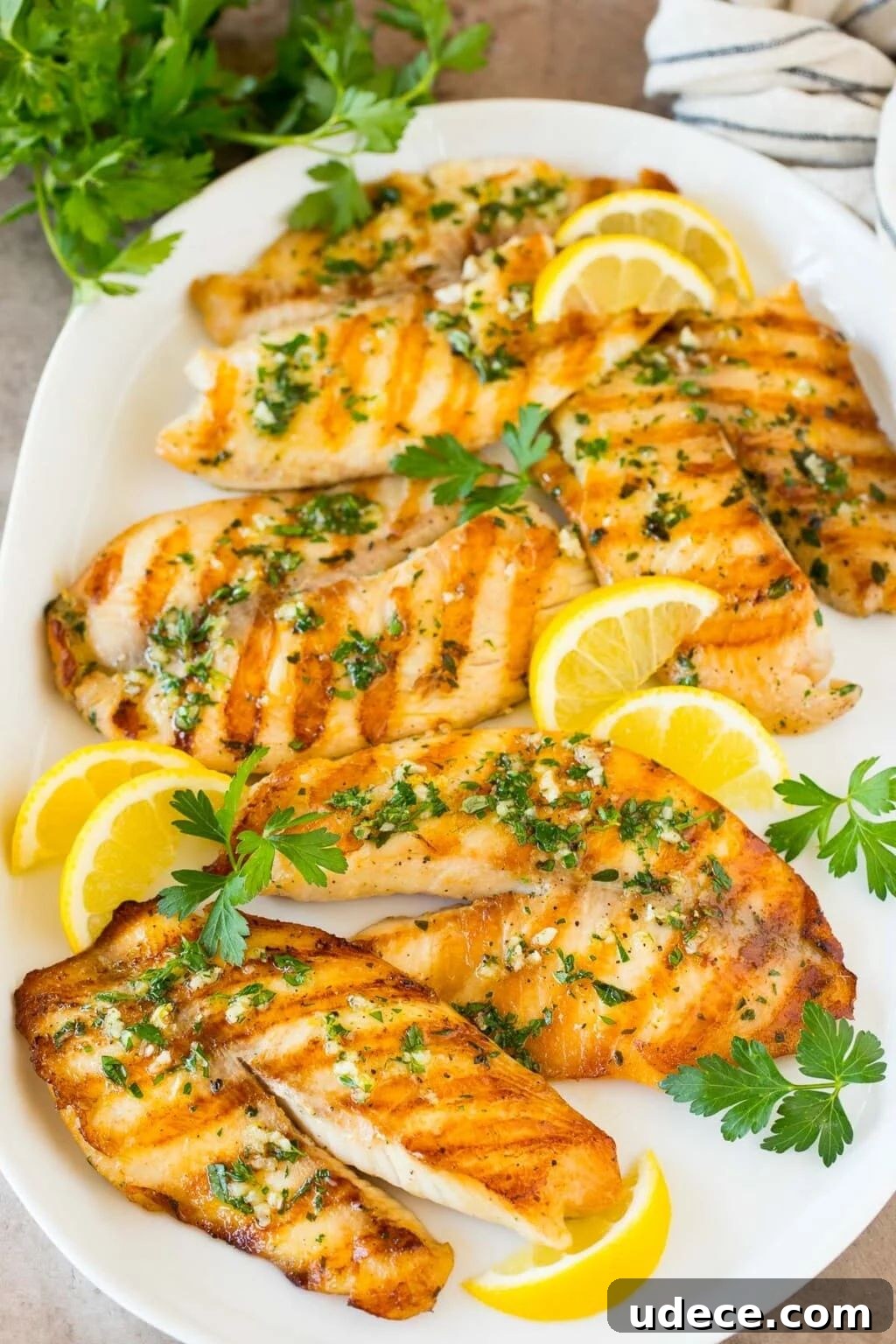 Grilled Tilapia with Garlic and Herbs