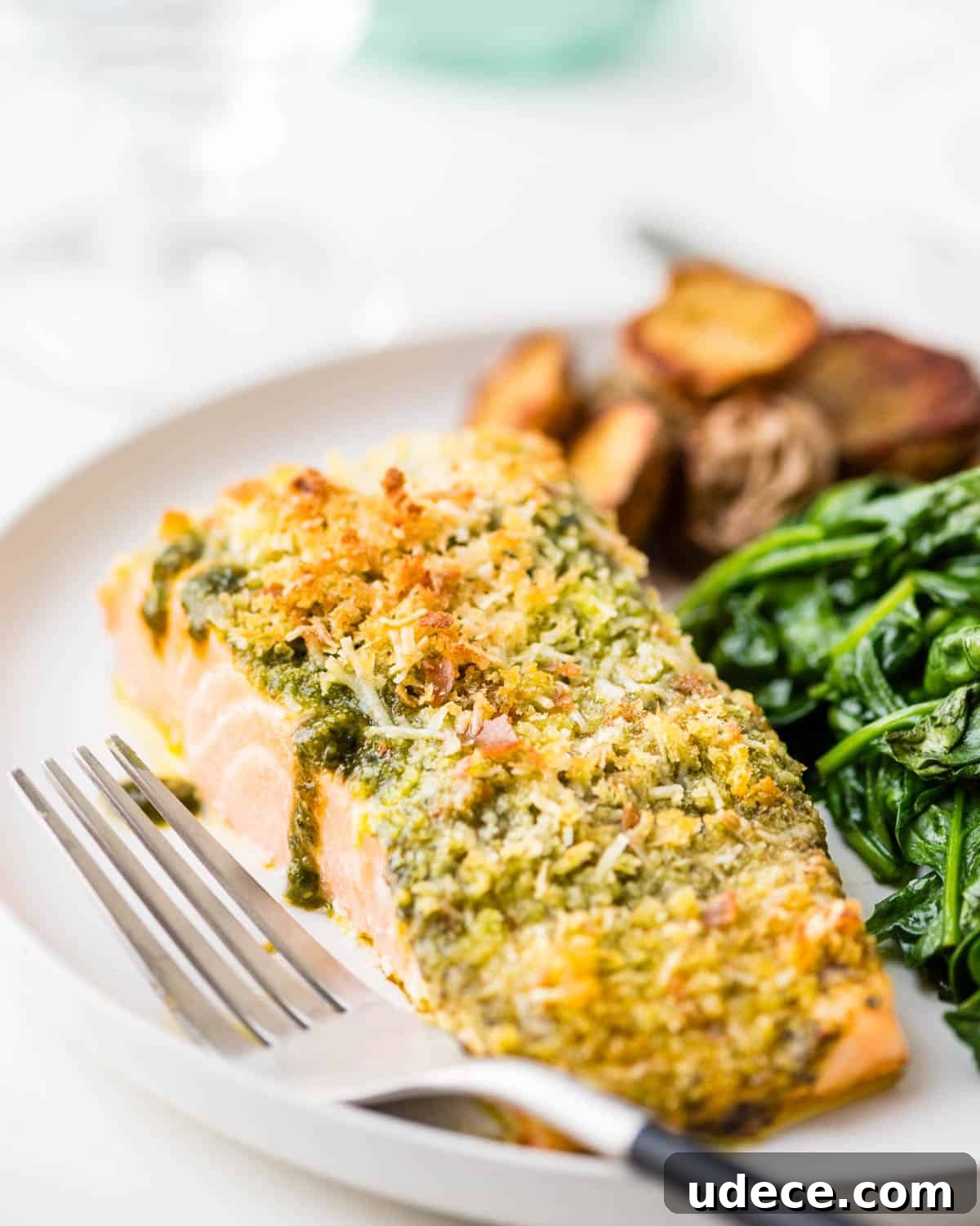 Baked Salmon Pesto
