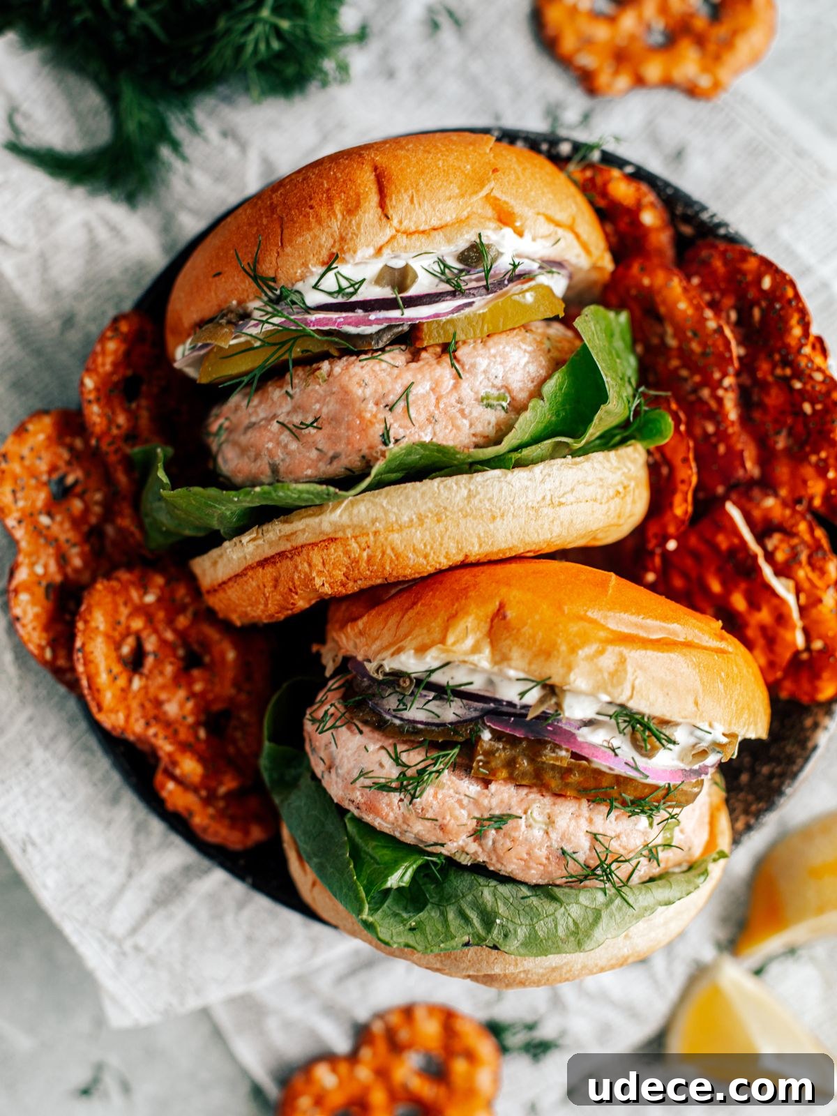 salmon burger
