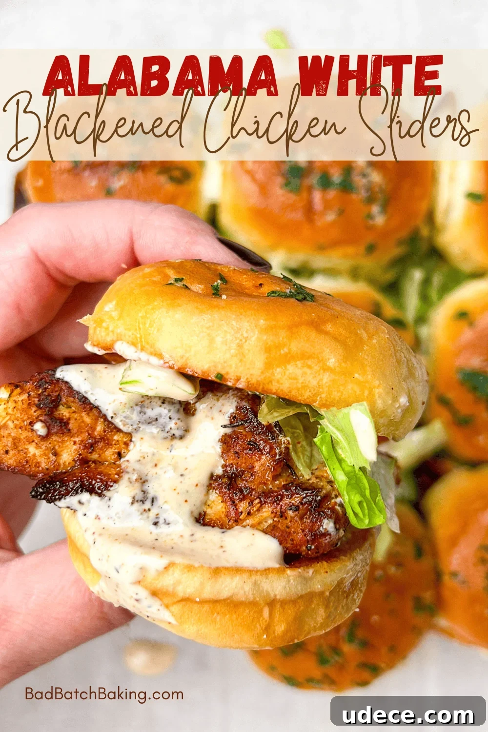 Bacon Ranch BBQ Chicken Sliders Recipe for Game Day and Parties 11 Alabama White Chicken Sliders