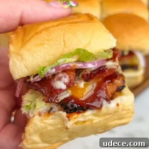 Bacon Ranch BBQ Chicken Sliders Recipe for Game Day and Parties 12 bbq chicken sliders