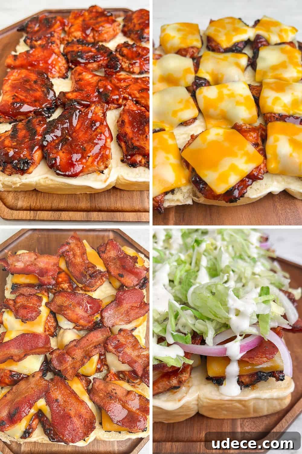 Bacon Ranch BBQ Chicken Sliders Recipe for Game Day and Parties 7 bbq chicken sliders