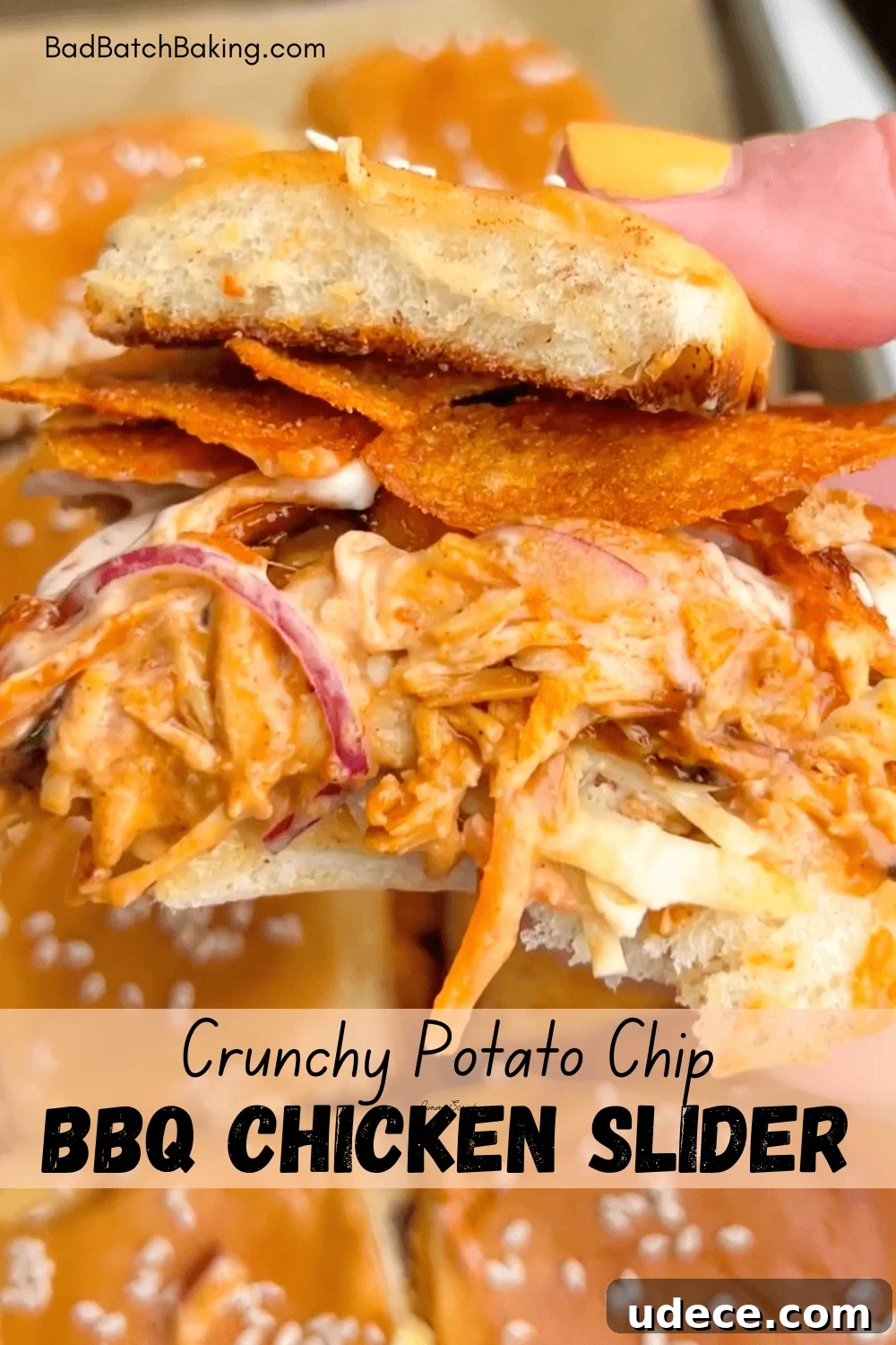 Bacon Ranch BBQ Chicken Sliders Recipe for Game Day and Parties 9 Crunchy BBQ Chicken Sliders