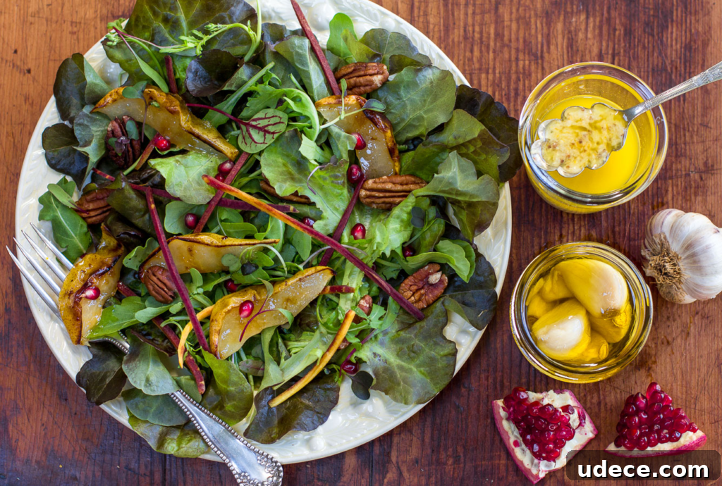 2019 Thanksgiving Survival Guide: Top A Zest For Life Holiday Recipes 21 Fall Salad with Pears