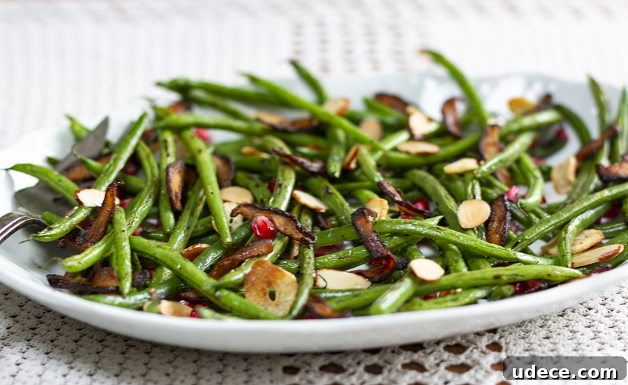 2019 Thanksgiving Survival Guide: Top A Zest For Life Holiday Recipes 9 Haricot Vert with Shiitake Bacon