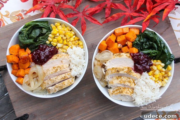 Ingredients for harvest bowl