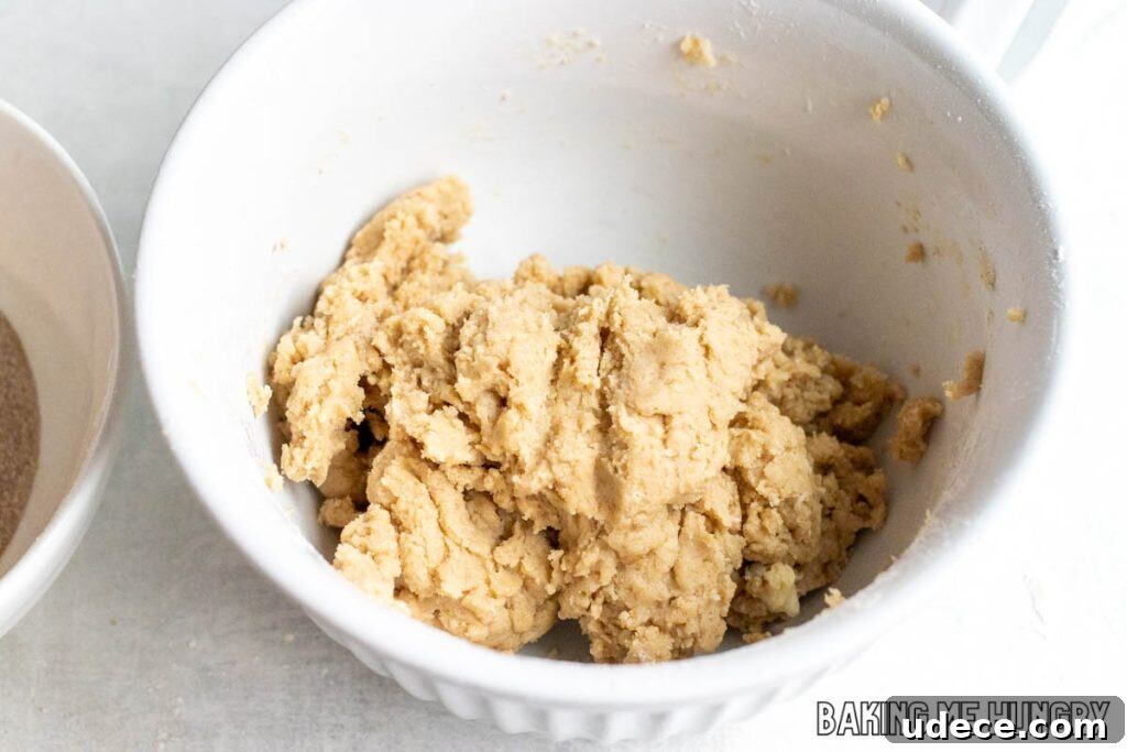 Edible Snickerdoodle Cookie Dough Recipe 6 dough in bowl