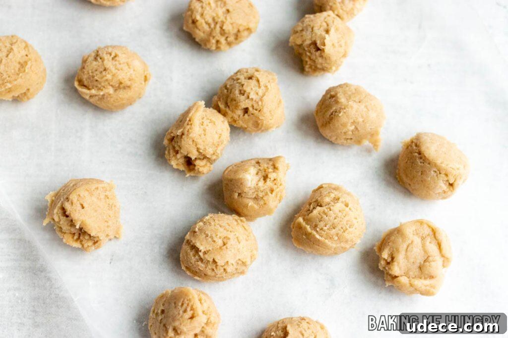 Edible Snickerdoodle Cookie Dough Recipe 7 balls of dough on wax paper
