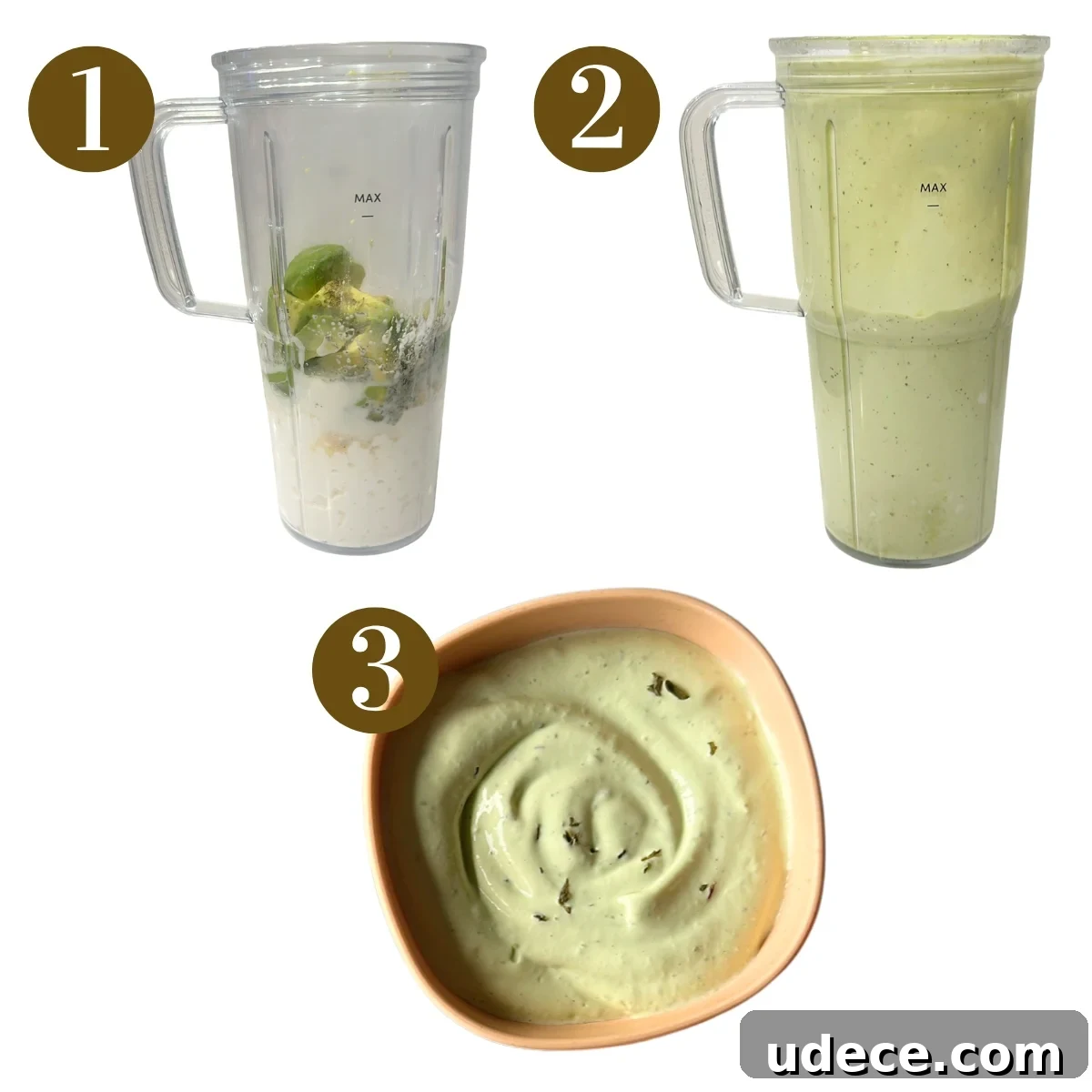 Creamy Avocado and Cottage Cheese Dip Recipe for Snacks 4 Steps to make avocado cottage cheese dip.