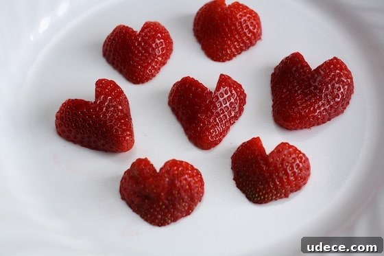 Valentine’s Day Lunch Ideas Kids Will Love 4 heart-shaped strawberries