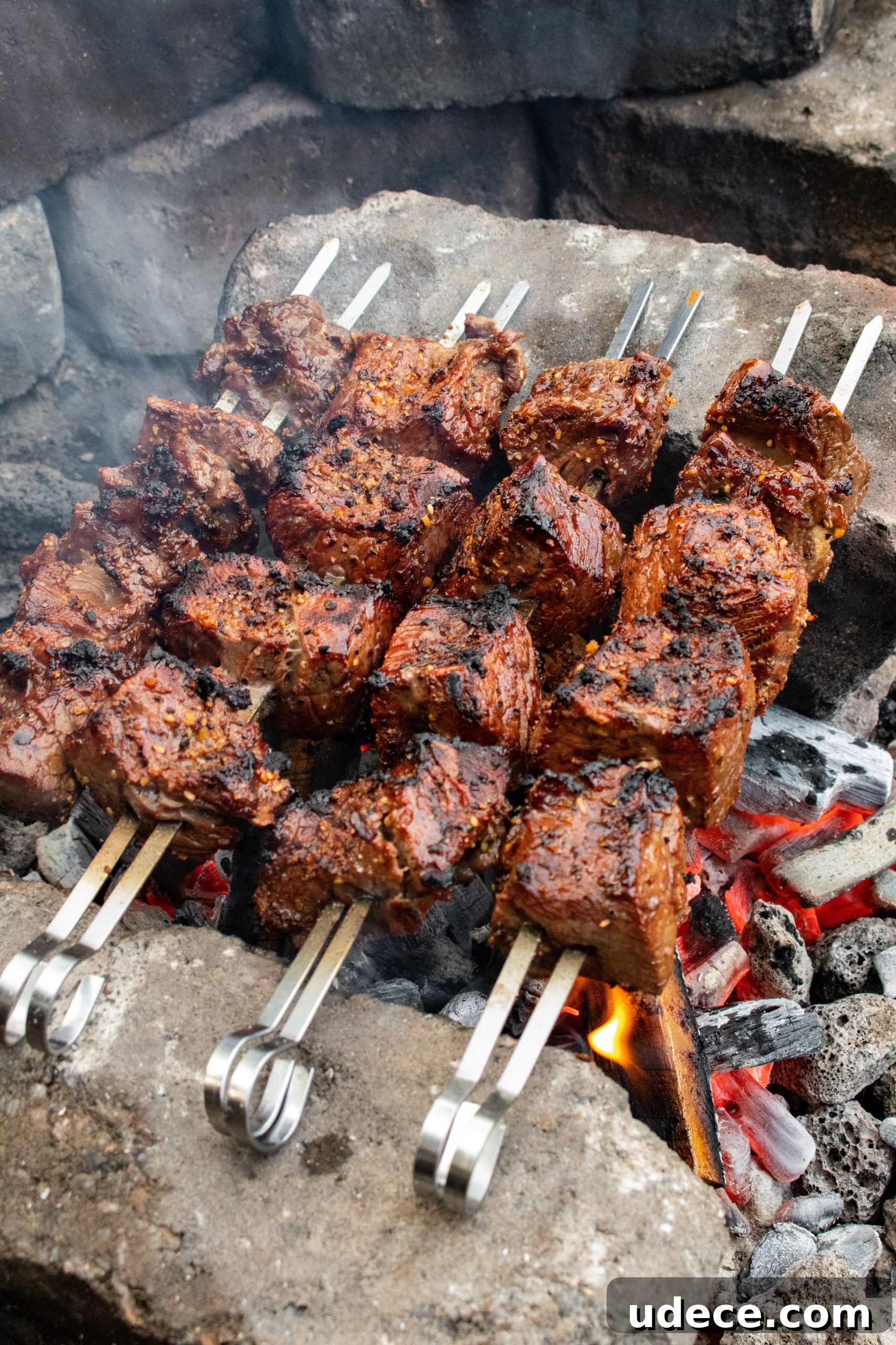 Bourbon Teriyaki Steak Skewers: Sweet Glaze Grill Recipe 3 teriyaki bourbon steak skewers