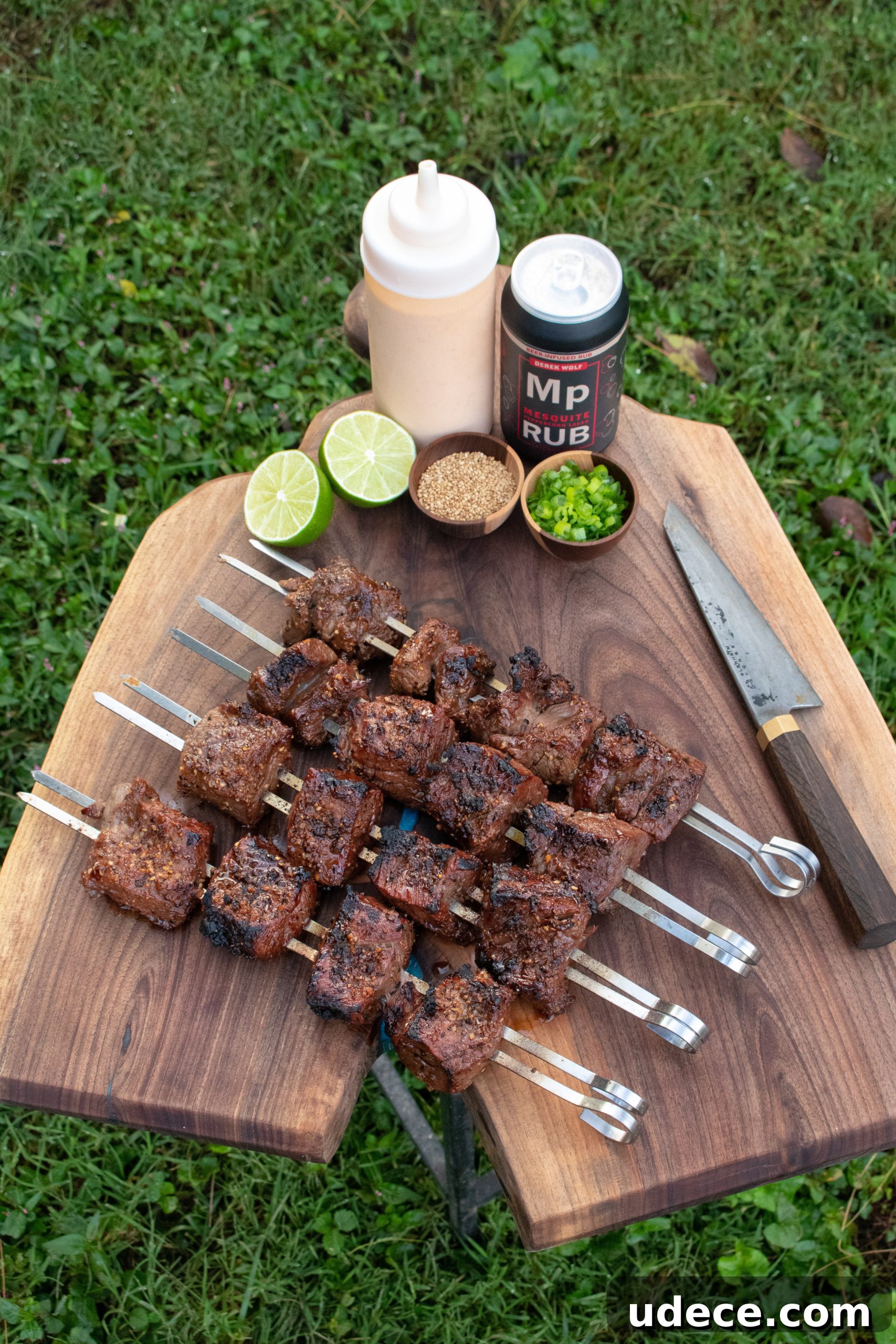 Bourbon Teriyaki Steak Skewers: Sweet Glaze Grill Recipe 4 Teriyaki Bourbon Steak Skewers