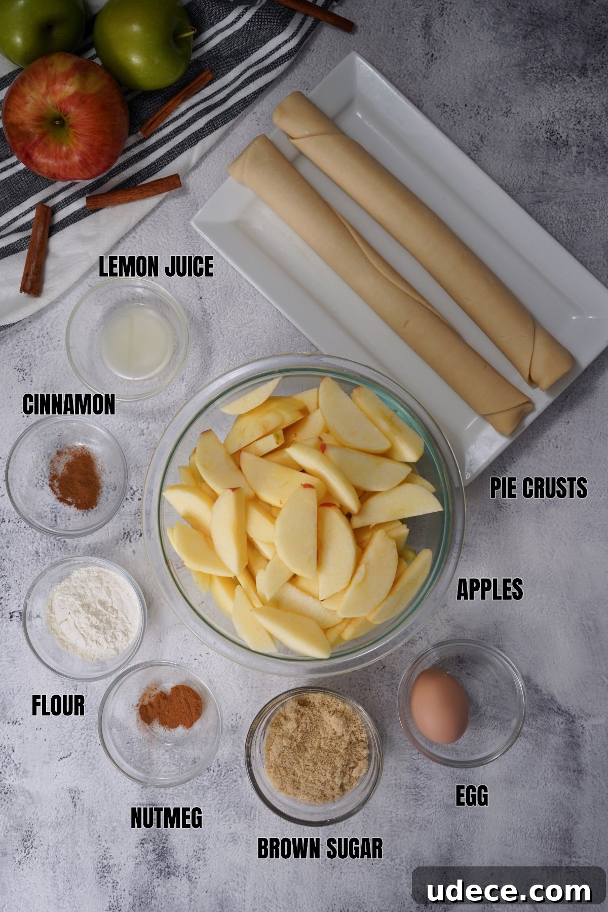 Smoked Apple Pie Recipe: Step-by-Step Guide for Perfect Flavor 4 SMOKED APPLE PIE labeled ing
