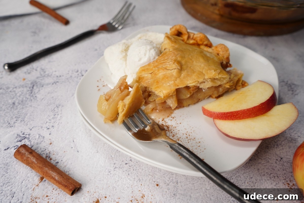 Smoked Apple Pie Recipe: Step-by-Step Guide for Perfect Flavor 8 Fork shot of apple pie