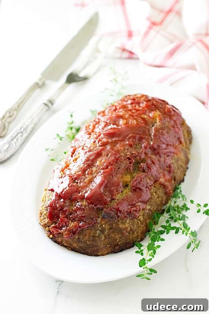 Savory Onion Soup Meatloaf with Glazed Onion Topping 3 My Favorite Meatloaf Recipe